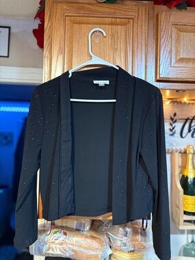 Calvin Klein Black Crewneck Top with Branded Label